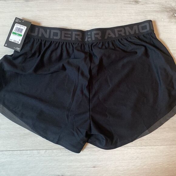 Under Armor Women's UA Play Up 2.0 Shorts Blk Large NWT in packaging - Picture 9 of 9